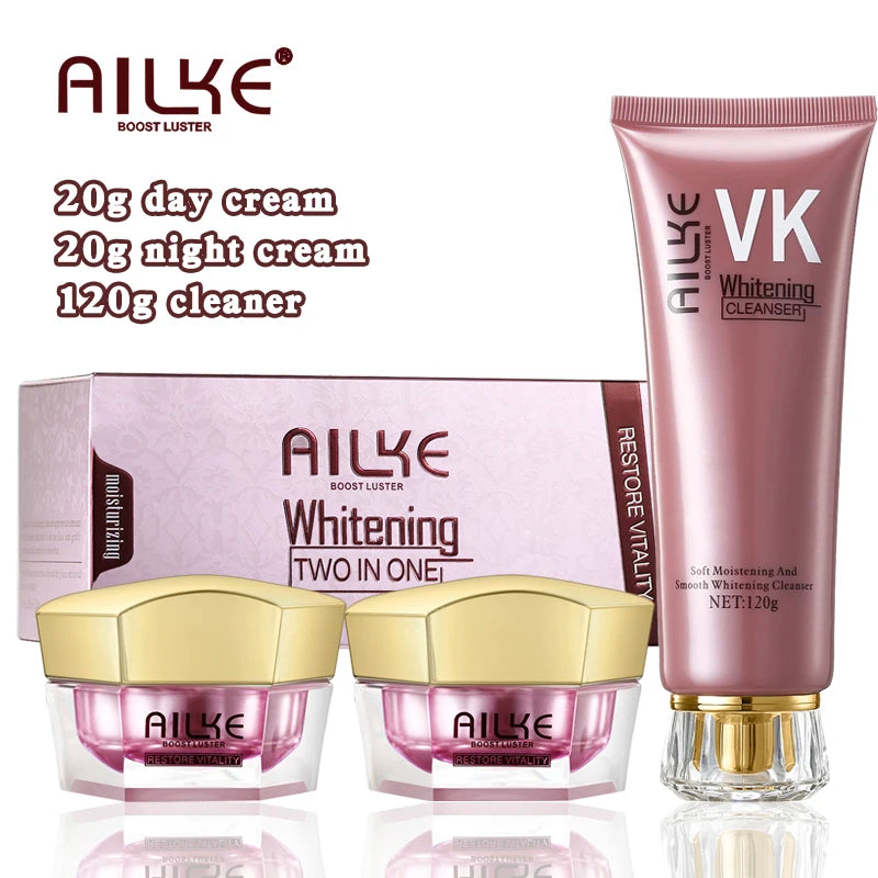AILKE Whitening And Removing Freckle Cream, Brightening Hydrating ,Suitable For Black And Dark Skin, Korean Bleaching Skin Care