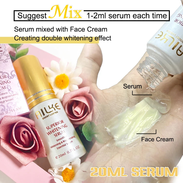 AILKE Whitening And Removing Freckle Cream, Brightening Hydrating ,Suitable For Black And Dark Skin, Korean Bleaching Skin Care