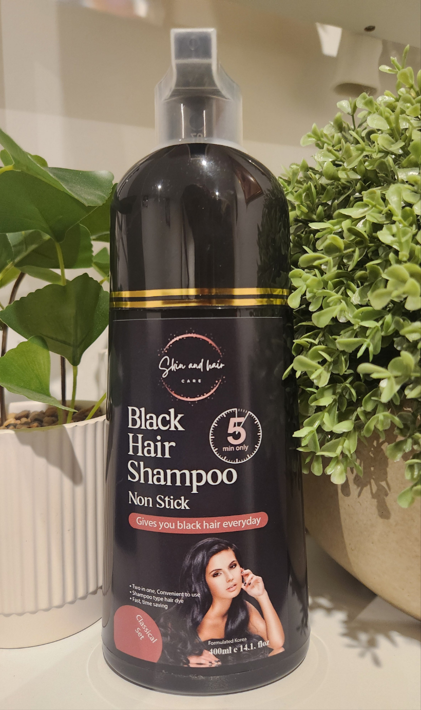 Black hair shampoo