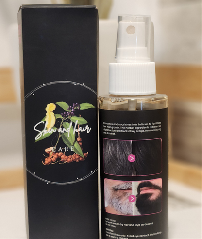 Herbal grey hair spray make hair black from roots