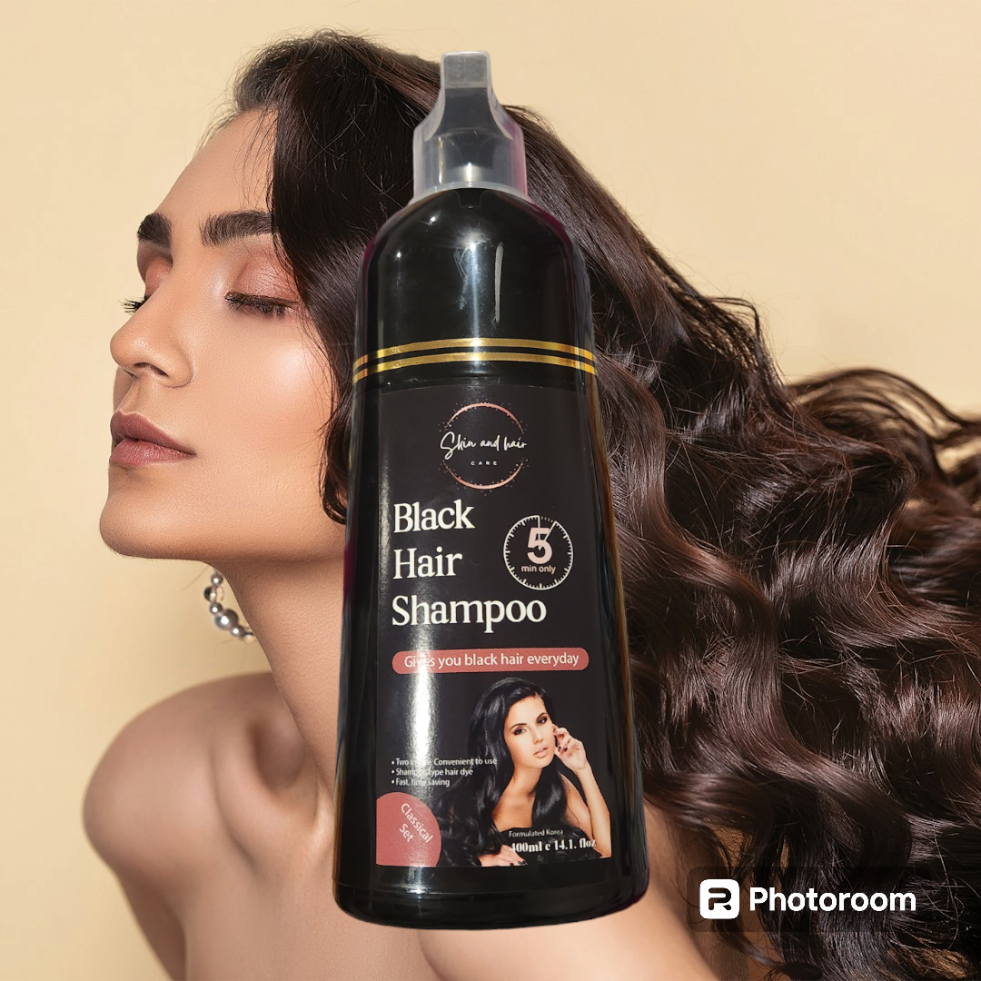 Black hair shampoo